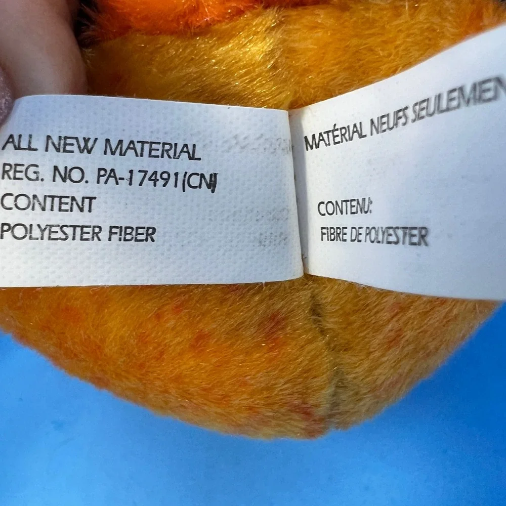 Wild Republic Baltimore Oriole Small Black‎ Orange Tweets Sound Bird Plush Toy